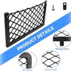 WEZCHUGHAOL 4Pcs Car Storage Net with Plastic Frame and Hook,
