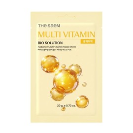 The Saem [The Saem] [Newcore Outlet] Bio Solution Mask Sheet 10 x 2 Multi Vitamin 10 x / [더샘] [뉴코아 아울렛] 바이오 솔루션 마스크 시트10 2개 멀티 비타민 10장