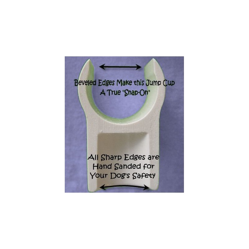 Weave-Poles Dog Agility 1 Inch (Internal Diameter) Jump Cups -