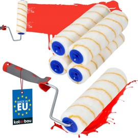 KOTARBAU® Paint Roller, Yellow Thread mm with Rubber Handle, Paint Roller Brush for Painting and Renovating