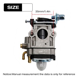 PR46BT PR2322 Carburetor Replacement for Poulan Pro PR48BT BP400 BP402 967086901 150032738 530058436 Replacement for Earth Auger Eskimo Mako M43 M43Q8 Viper