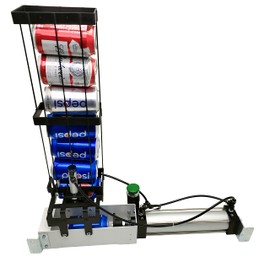 Auto Can Crusher Pneumatic Can Crusher Heavy Duty Efficient Soda Beer Smasher, Eco-Friendly Recycling Tool for Aluminum Cans… (Autofeed Button Valve)