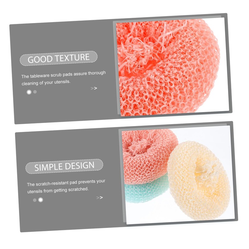 CIYODO 10pcs Dish Scrubbers Scrubber for Dishes Reusable Scouring Pads