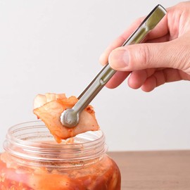 Ernest A-77608 Condiment Tongs, Jagged Tip Shape (Firmly Catched), Easy to Grab and Serve, Stainless Steel (Exquisite Size Tabletop Tongs), Popular Brand of Major Restaurants A-77608, Silver