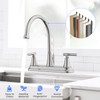 HURRAN 2 Handle Kitchen Sink Faucet, 8 Inch High Arc