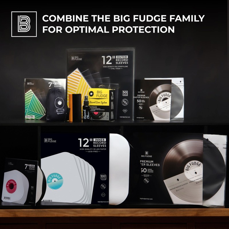 Big Fudge 25x Vinyl Record Inner Sleeves - Round Corners