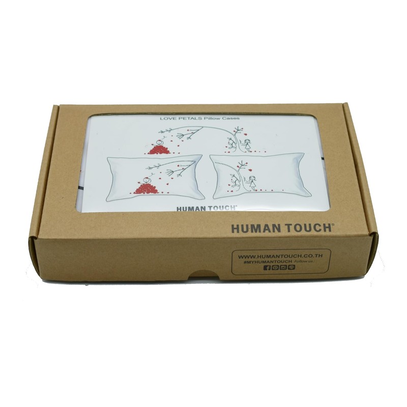 Human Touch, Love Petals Romantic His & Hers Pillow Cases