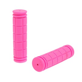 PLATT Bicycle Handlebar Grips Colorful Rubber Mushroom Grips for BMX/MTB/Boys and Girls Kids Bikes(Pink,2 Pairs)