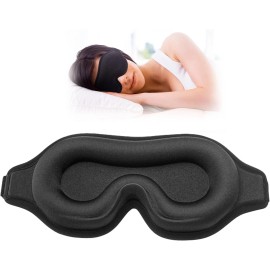 Albatross Health New England Sleep Eye Mask for Side Sleeper, Lash Extensions 3D Contoured Cup Sleeping Mask