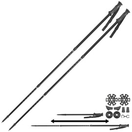Speeron Nordicwalking Poles: Set of 2 Hiking, Trekking & Walking Poles with Anti-Shock Suspension (Hiking Poles with Suspension, Telescopic Hiking Poles, Antishock)