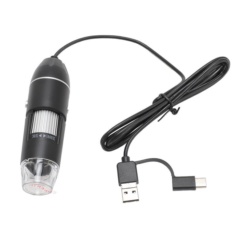 Digital Microscope 1600X 1080P HD USB Type C Micro USB