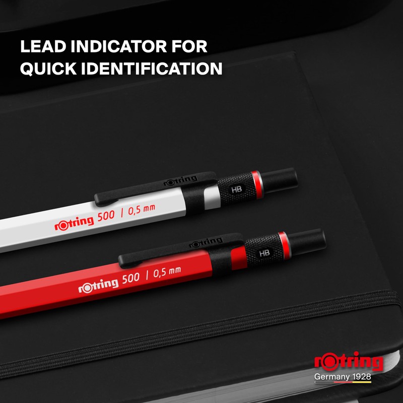 rOtring 1904727 500 0.7mm Mechanical Pencil, Black (502507N)