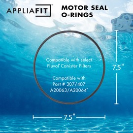O-Ring Compatible with Fluval A20063 A20064, 304, 305, 306, 307, 404, 405, 406, 407 Canister Filter Motor Head Lid Seal Ring (1-Pack)