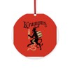 CafePress Krampus Round 4" MDF Holiday Ornament