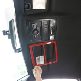 LLKUANG Sports Red Front Row Reading Light Frame Cover Panel Trim for Toyota Tacoma 2015-2020