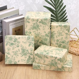 20 Sheets Vantage Floral Tissue Paper, 20x14in Retro Floral Wrapping Tissue for Spring Birthday Wedding Gift Supplies