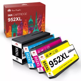 Toner Kingdom 4pack 952XL 952 XL Ink Set for HP OfficeJet Pro 8710 8210 7740 8720 8218 8715