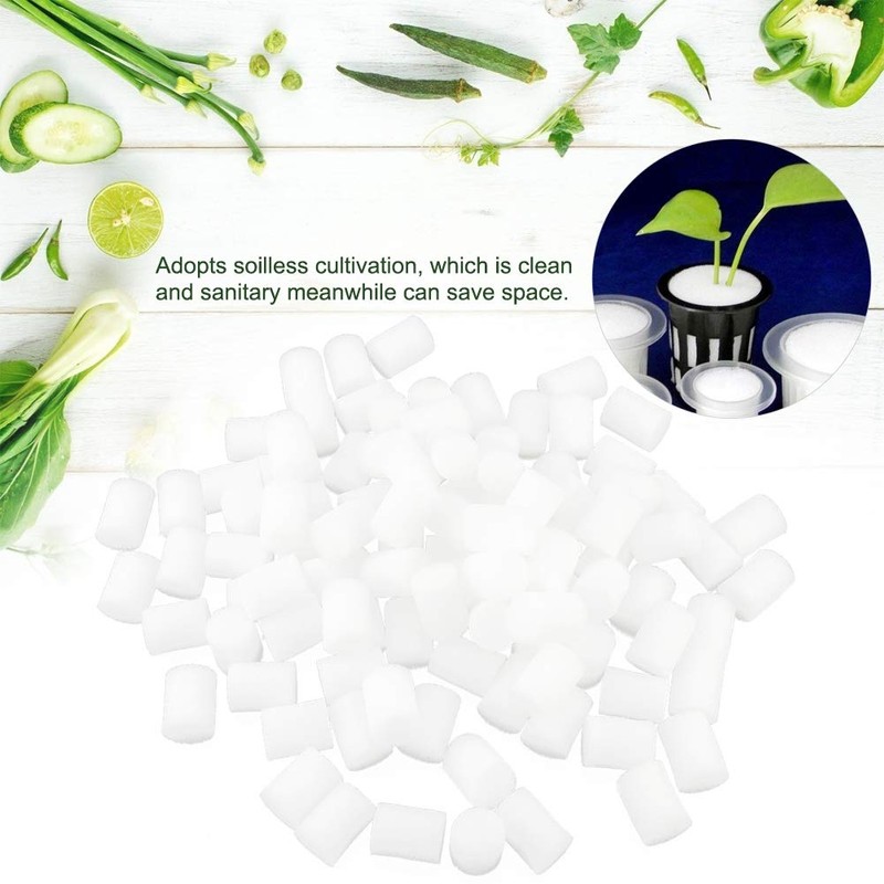 100 Pcs Hydroponic Sponge Planting Gardening Tool Seedling Sponges Greenhouse