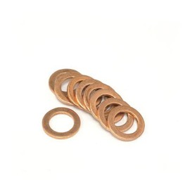 STRAIGHT M12 19-91412 Copper Washer, 10 Pieces