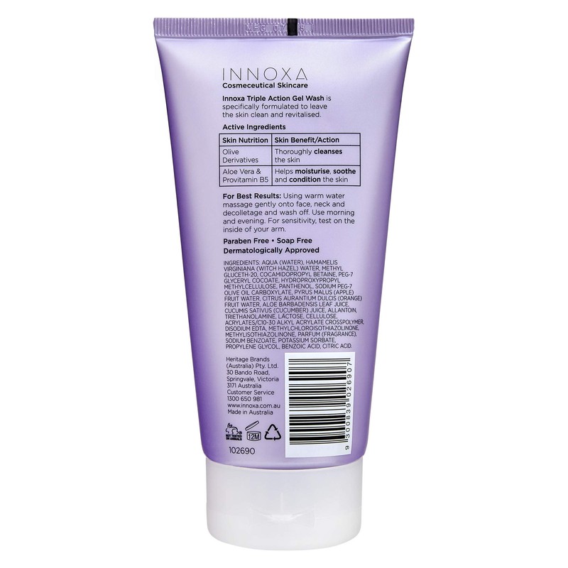 Innoxa Anti Aging Triple Action Gel Wash 150mL
