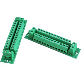 Zodazoqa 2 x 3 A Power PCB Stromverteiler 12 Paar Ausgangsanschlüsse für Modelleisenbahn, Miniatur-Stadtmodell