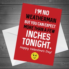 Funny Rude Valentines Day Card For Girlfriend Wife Novelty Card For Her Hilarious