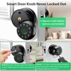 Evanshow Fingerprint Door Lock with Electronic Touchscreen Keypad | Biometric