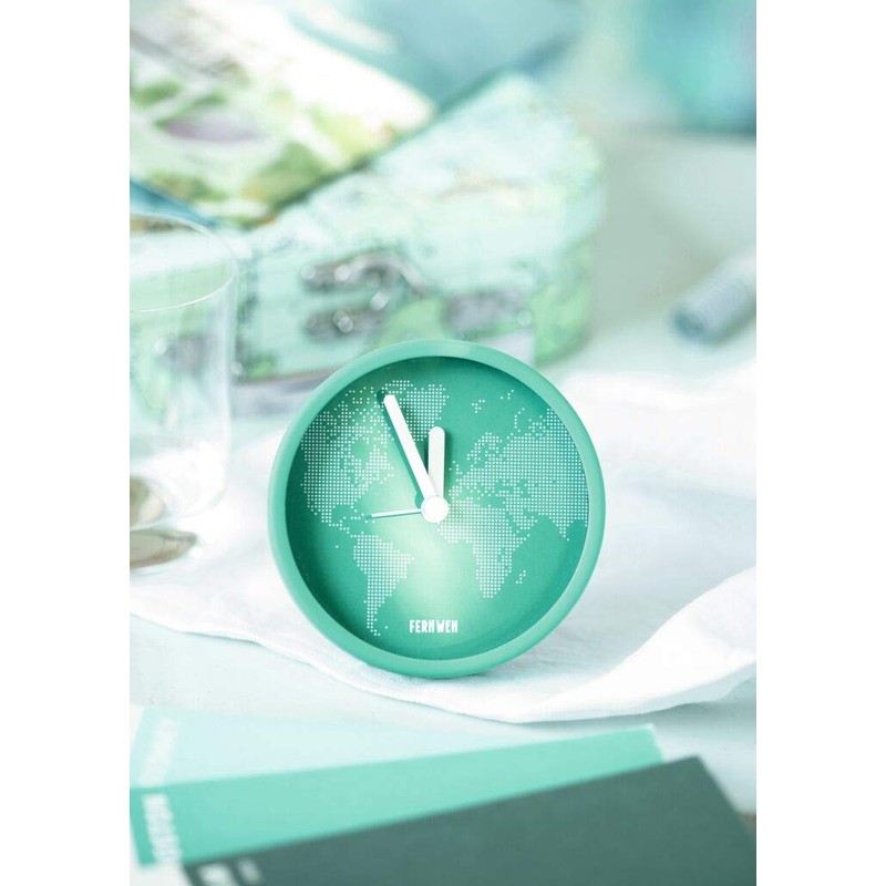 moses. Travel Alarm Clock, Turquoise Green, Normal