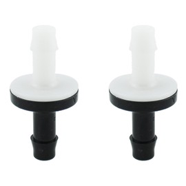 MTQY 2PCS 1/4 Inch 6mm Inline Vacuum Barb Check Valve ABS Insert Check Valve Micro Fluid Check Valve Small Water Valve for Water Treatment Air Purification and Automotive Part