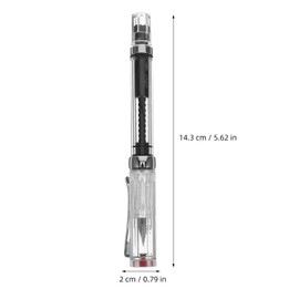 VILLCASE Fountain Pen Calligraphy Writing Pen Fine Point Refillable Ink Pen Clear Sign Pen Gift for Men and Women Writing