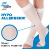 (3 Pairs) Made in USA - Sheer Compression Stockings for