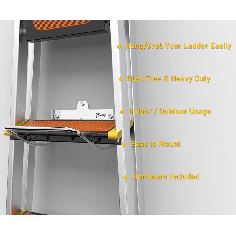 JBscoop Ladder Hanger for Garage Wall, Ladder Storage Strollers and