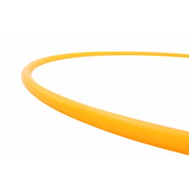 5/8" Adult Polypro Hula Hoop | Performance and Dance Hoop (UV Orange, 28 Inch Diameter)