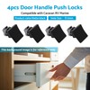 MAX COOL 4PCS Square Door Handle Push Locks Marine Latch