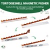 Mifoci 4 Set Scalloped Tortoiseshell Mahjong Tile Racks with Magnetic