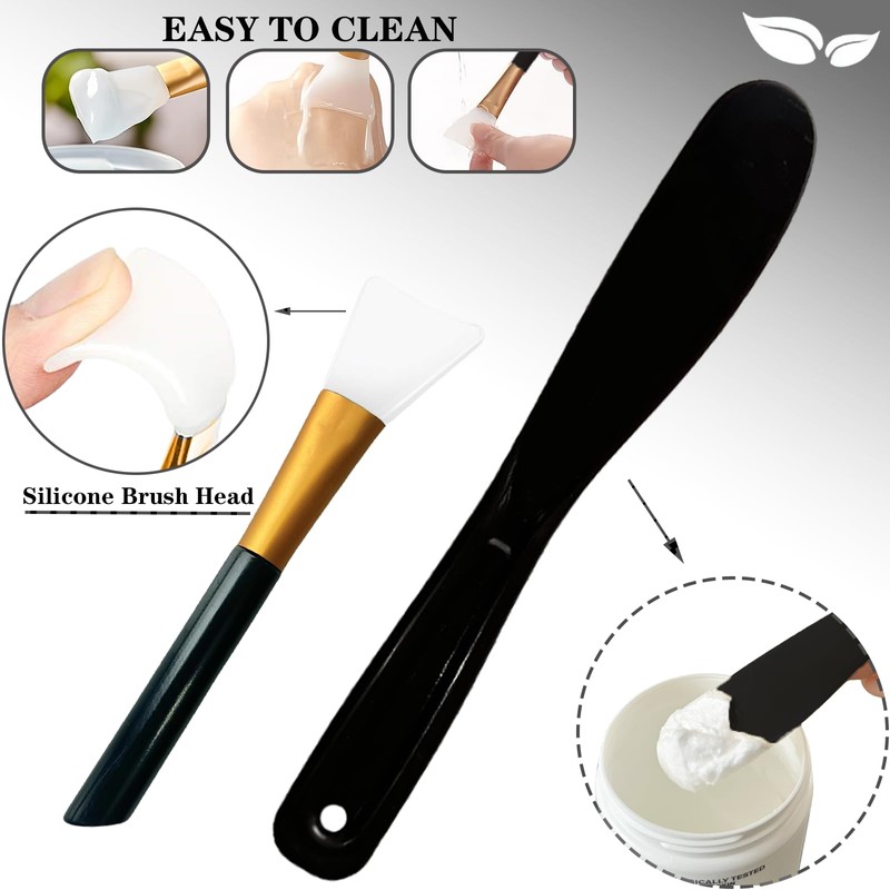 Bigwinyep 6Pcs Silicone Mixing Bowls, Silicone Bowls for Facials, DIY