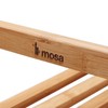 Mosa Natural Bamboo 2-Tier Shoe Rack Storage Organizer, 27.6" X