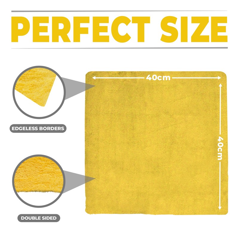Towelogy FX40 PRO Microfibre Car Drying Towel – Edgeless Design