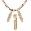 Kansha Ichiba Genuine Gold Feather Pipe Necklace