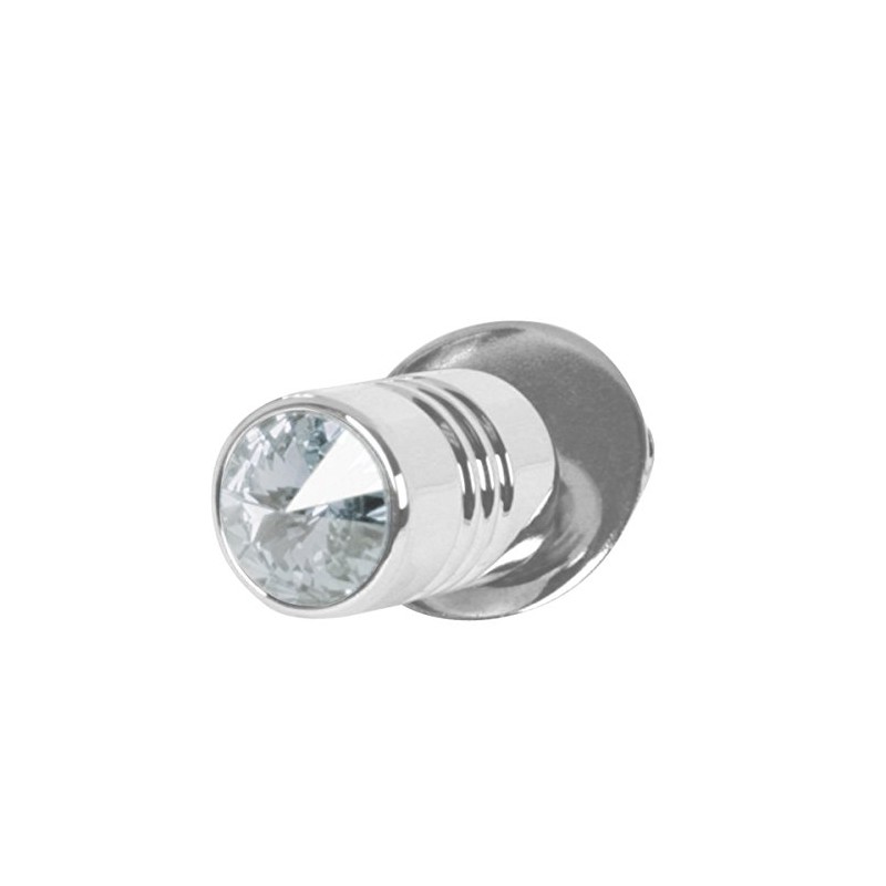 Grand General 50852 Chrome Aluminum License Plate Fastener with Clear