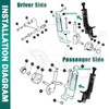 Drive-up Golf Cart Front Shock Strut Assembly, EZGO Driver Side