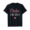 Chefin mit Herz beste Chefin Gifts Gift Boss Funny T-Shirt,