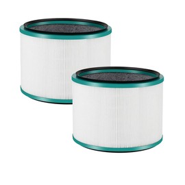 HP01 HP02 Filter Compatible with Dyson HP01 HP02 DP01 DP02 Air Purifier, Premium H13 True HEPA 360° Glass Filter for Dyson Fan Pure Hot Cool Link Desk Purifiers, Compare to Part# 968125-03, 2 Pack