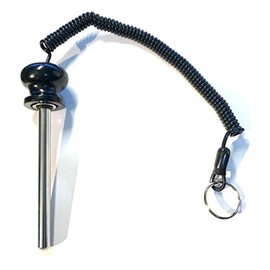 (Pack of 2) Pin Tensile 5.5" Locking Length Magnetic Universal Weight Stack Replacement SELECTOR Key 3/8" Dia Chrome Pl Steel Shaft | Cotterless Detent Hitch PINS - Deluxe Round Al Knob w/ Reinforced