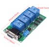 RS232 Relay Board 4Ch Remote Control Switch with RS232 DB9