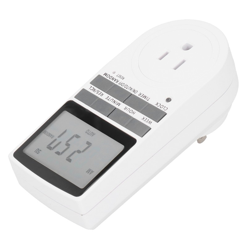 15A LCD Display Energy Saving Timer Socket Outlet Home Appliances