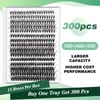 Lash ClUKters 300Pcs Individual Lashes 30D+40D+50D 0.07D Curl 9-18MMIX Lash
