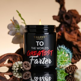 Scented Candle for Dad - Father's Day Gifts - Perfect Home Décor Gift Elegant Gift for Dad from Daughter Son Kids - 8.4oz Candle Jars - Teak Mahogany