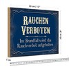 Rauchen Verboten Schild | Vintage-Design | Ideal für Büros und