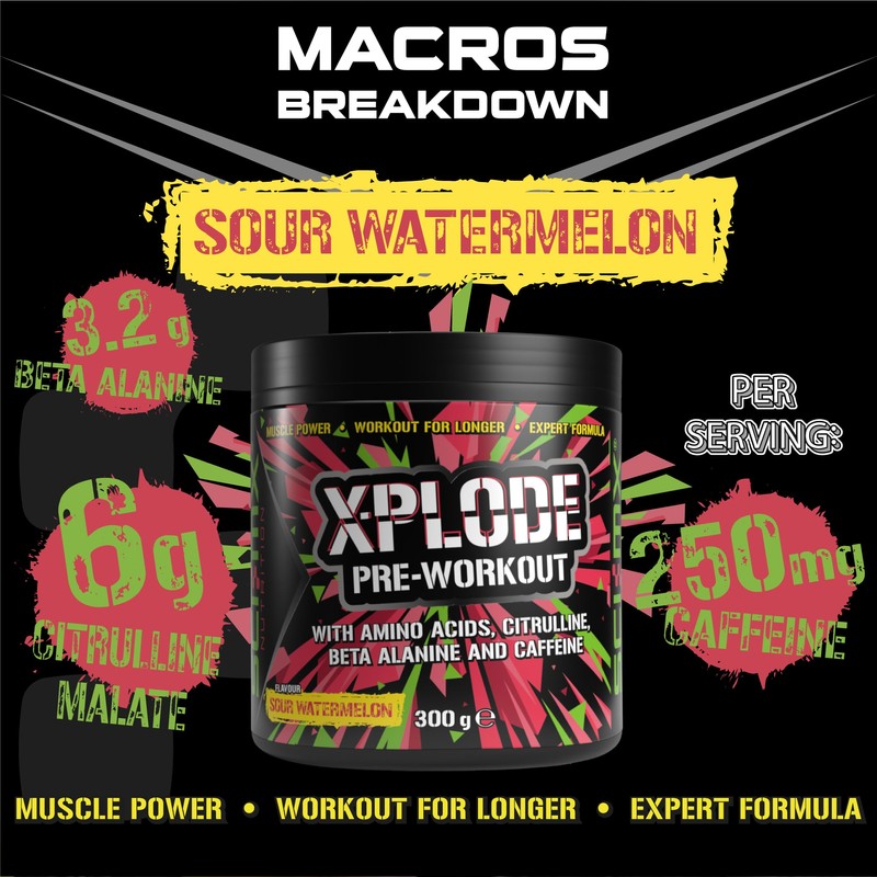 SCI-MX - X-PLODE Pre Workout Powder - Sour Watermelon -